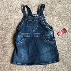 Jean overall dress